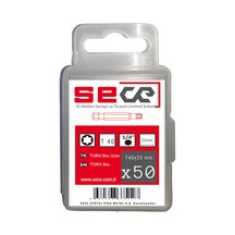 Sece 1/4'' Torx Bits Uç T40x25 Mm 50 Adet