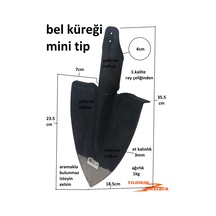 Küçük Tip Bel Küreği Kalın Ray Çelik Ağaç Dikme Sökme Belleme Min