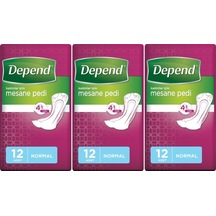 Depend Kadın Mesane Pedi Normal 3 x 12'Li