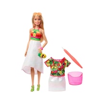 Barbie Crayola Mevyeli Tasarım Bebeği Gbk18