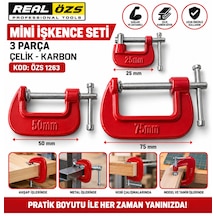 Mini İşkence Seti 3 Parça Çelik Karbon Kod : Özs 1263