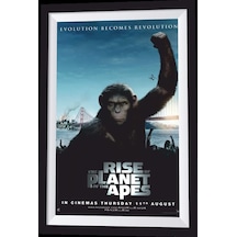 Maymunlar Cehennemi Sinema Film afişi çerçeve görünümlü retro ahş