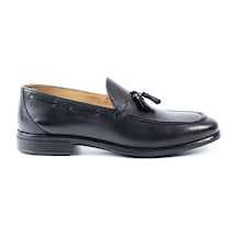 Tuna Hakiki Deri Siyah Loafer Erkek Ayakkabı - E4643 Siyah