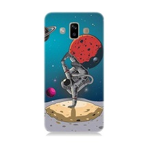 Samsung Galaxy J7 Duo Uyumlu Break Dans Yapan Astronot Desenli Silikon Kılıf