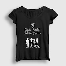 Presmono Kadın Aftermath Gorillaz T-shirt Siyah