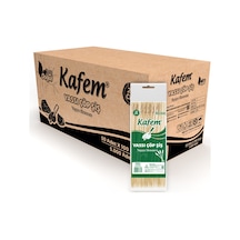 Kafem Yassı Çöp Şiş - Sunum Kürdanı 20 CM 50 Li x 100 Paket (Koli)