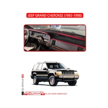 Jeep Grand Cherokee 1993-1998torpido Koruma Halısı Kırmızı Kenar