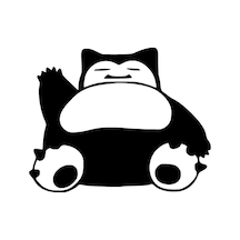 Snorlax Pokemon Kaliteli Kaliteli Sticker 20 X 16 Cm