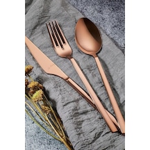 Aryıldız Vogue Bronz Pvd 24  Parça Çatal, Kaşık & Bıçak Takımı