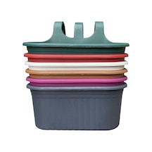 Serinova Tombik Askılı Balkon Saksısı 6.5 L 3'lü