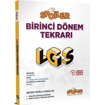 Spoiler 8. Sınıf LGS Tüm Dersler 1. Dönem Tekrarı Spoiler Yayınla