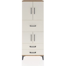 Hyperion Dolap 3 Raflı 3 Çekmeceli 4 Kapaklı 60x44x163 Çam-ay... Çam