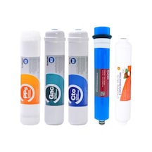 Kapalı Kasa Su Arıtma Cihazı 5 Li Inline Filtresi Seti 5 Aşamalı