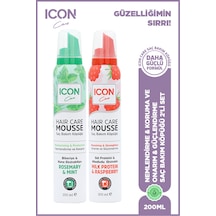 Icon Saç Bakım Köpüğü Rosemary-mınt & Mılk Proteın & Raspberry Set