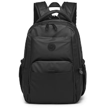 Smart Bags Gumi Kumaş Uniseks Orta Boy Sırt Çantası 8672 01 Siyah