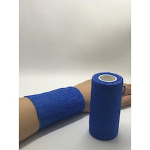 Medikaltec Dymec Kendinden Yapışkanlı Bandaj Mavi Ebat: 10cm X 4.5m 4'lü Avantaj Paket
