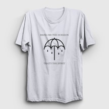 Presmono Unisex Spirit Bring Me The Horizon T-shirt Beyaz
