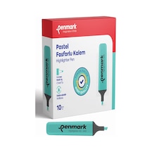 Penmark Fosforlu Kalem Pastel Mint Yeşili Hs-505 12 Çok Renkli