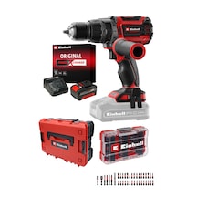 Einhell Profesyonel TP-CD 18/70 Li-i Bl Akülü Darbeli Vidalama Seti 4AH Starter Kit 39 Parça M-case Bit Seti + Saklama Çantası Dahil