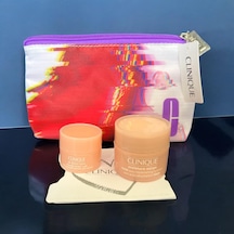 Clinique Makyaj Çantası + Göz Kremi + Nemlendirici Krem