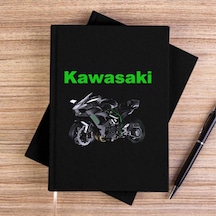Kawasaki H2r Siyah Çizgisiz Kanvas Defter