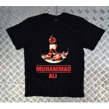 Stoned&Fame Unisex Muhammed Ali Baskılı T-shirt SIYAH Siyah