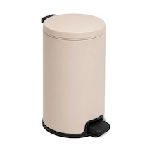Cigo Pedallı Çöp Kovası 12 Lt Mat Bej/siyah-7454