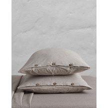 Berolige Chambray 100% Pamuklu Yıkamalı Iplik Boya 2 Adet Yastık Kılıfı Ka
