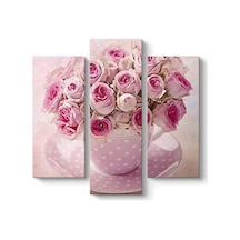 Çiçek Tablosu 96 X 90-3 Parçalı 7/8 Yaş Çiçek Tablosu 96 X 90-3 Parçalı 7/8 Yaş