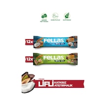 Fellas Meyve Bar 40 G Süper İkili Kutu 24 Adet - Antep Fıstıklı X 12 Adet + Hindistan Cevizli X 12 Adet