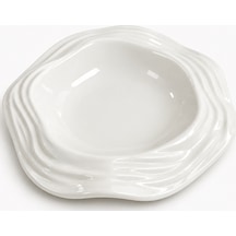X Duygu Batum Momento Line Bowl Servis Sunum Tabağı Ekru - 923712323 Ekru