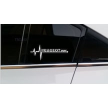Peugeot Sport Nabız Kalp Atışı Sticker 2 Adet Sağ Sol