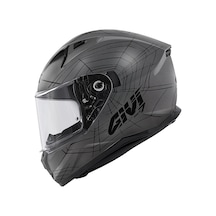 Gıvı 50.7 Phobıa Mat Tıtanıum-siyah Kask Mat Tıtanıum