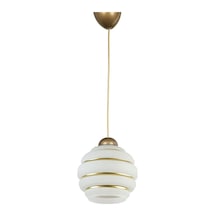 Eko 2046 Modern Tasarım Cafe Mutfak Salon Gold Renk Gold Camlı Sarkıt Tekli Avize 15cm Çap Diğer