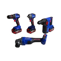 Exen EN 404 SET 21V 4AH Kömürsüz Şarjlı Makina 4'lü Set