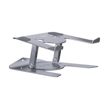 Mc-h20-1 Aluminyum 360 Döner, Katlanır,yükseklik Ve Açı Ayarlı Laptop, Notebook,tablet Standı Gümüş