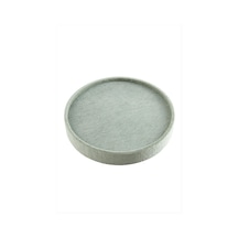 Flzdgnkr Yuvarlak Ahşap Anfora Kumaş Piercing Küpelik 20 Cm-koyu Gri