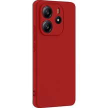Redmi Note 14 4g Kılıf First Silikon - Kırmızı