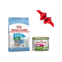 Royal Canin Starter Mini Mother & Babydog Köpek Maması 3 KG  +  Royal Canin Junior Konserve Köpek Maması 195 G