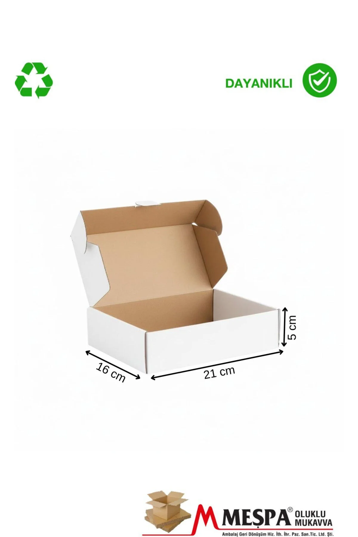 21x16x5 Cm Beyaz Kargo Kutusu 25 Adet Karton Ürün Gönderim Ve Paketleme Kutusu 25 Adet