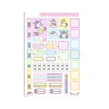 Sevimli Unicornlu Planlayıcı Sticker Set 2