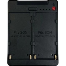 Andoer Npf-vm Np-f550 / F750 / F970 Piller İçin V-montaj Dönüştürücü Adaptörü