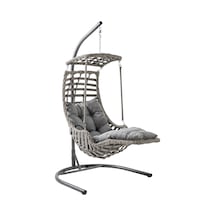 Capri Swing Alaçatı Plus Tekli Bahçe Salıncağı Bahçe Salıncağı Gri