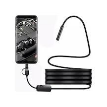 Vtn-02 Endoskop Yılan Video Kamera Led Li 2 Metre 7 Mm Sert Kablo Su Geçirmez Standart