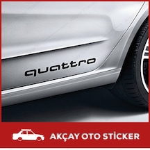 (2 Adet) Audi Quattro Sticker Audi Oto Sticker Araba Sticker
