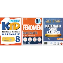 Fenomen 8.sınıf Konu Tarama Denemeleri+fenomen 8a+newton All Star Matematik 3 Kitap