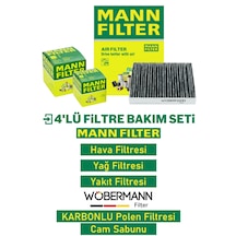 Wöbermann+mann Citroen C4 Cactus 1.6 E-hdi Filtre Bakım Seti 2014-2017 4k