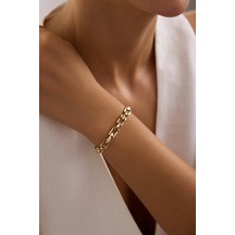 Cyrstal Line Bileklik Altın