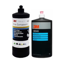 3m 09375 İnce Pasta 1 Lt + 80345 Parlatıcı Cila 1 Lt Seti