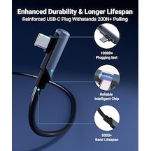 Bağlantı Kablosu 16 Ft Quest2/quest Pro/pico 4 Aksesuarları Ve Pc/steam Vr, Yüksek Hızlı Pc Veri Transferi, Vr Kulaklık Ve Oyun Bilgisayarı İçin Usb C Kablosu, Siyah